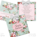 Invitație Botez B44 Floral Natural