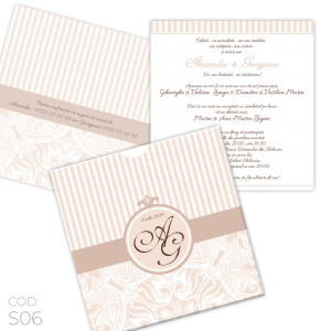 Invitație Nuntă S06 Eleganță Regală