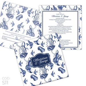 Invitatie Nunta S11 Temă Marină
