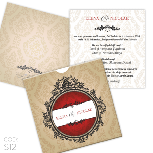 Invitatie Nunta S12 Eleganță Regală