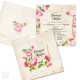 Invitație Nuntă S17 Bujori Roz
