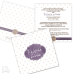 Invitație Nuntă S49 Vintage Violet Dots