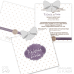 Invitație Nuntă S49 Vintage Violet Dots