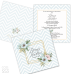 Invitație Nuntă S53 Floral Chevron