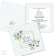 Invitație Nuntă S53 Floral Chevron