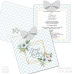 Invitație Nuntă S53 Floral Chevron