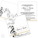 Invitație Nuntă S55 Glamour Note Muzicale Invitație Nuntă S55 Glamour Note Muzicale