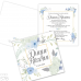 Invitație Nuntă S78 Floral Blue