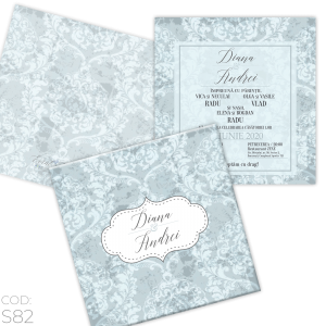 Invitație Nuntă S82 Damask
