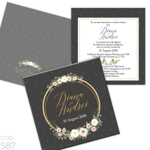 Invitație Nuntă S87 Elegant
